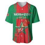 Morocco Football Custom Baseball Jersey Atlas Lions Champions 2025 - Red LT15