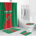 Morocco Football Bathroom Set Go Champions Atlas Lions - Red