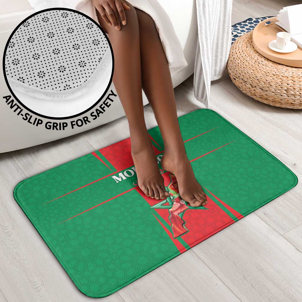 Morocco Football Bathroom Set Go Champions Atlas Lions - Red