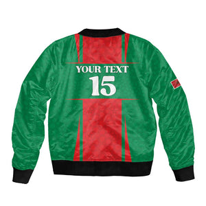 Morocco Football Custom Bomber Jacket Atlas Lions Champions 2025 - Red - African Pride