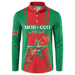 Custom Morocco Football Button Sweatshirt Go Champions Atlas Lions - Red