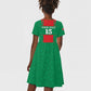 Morocco Football Custom Kid Short Sleeve Dress Atlas Lions Champions 2025 - Red LT15