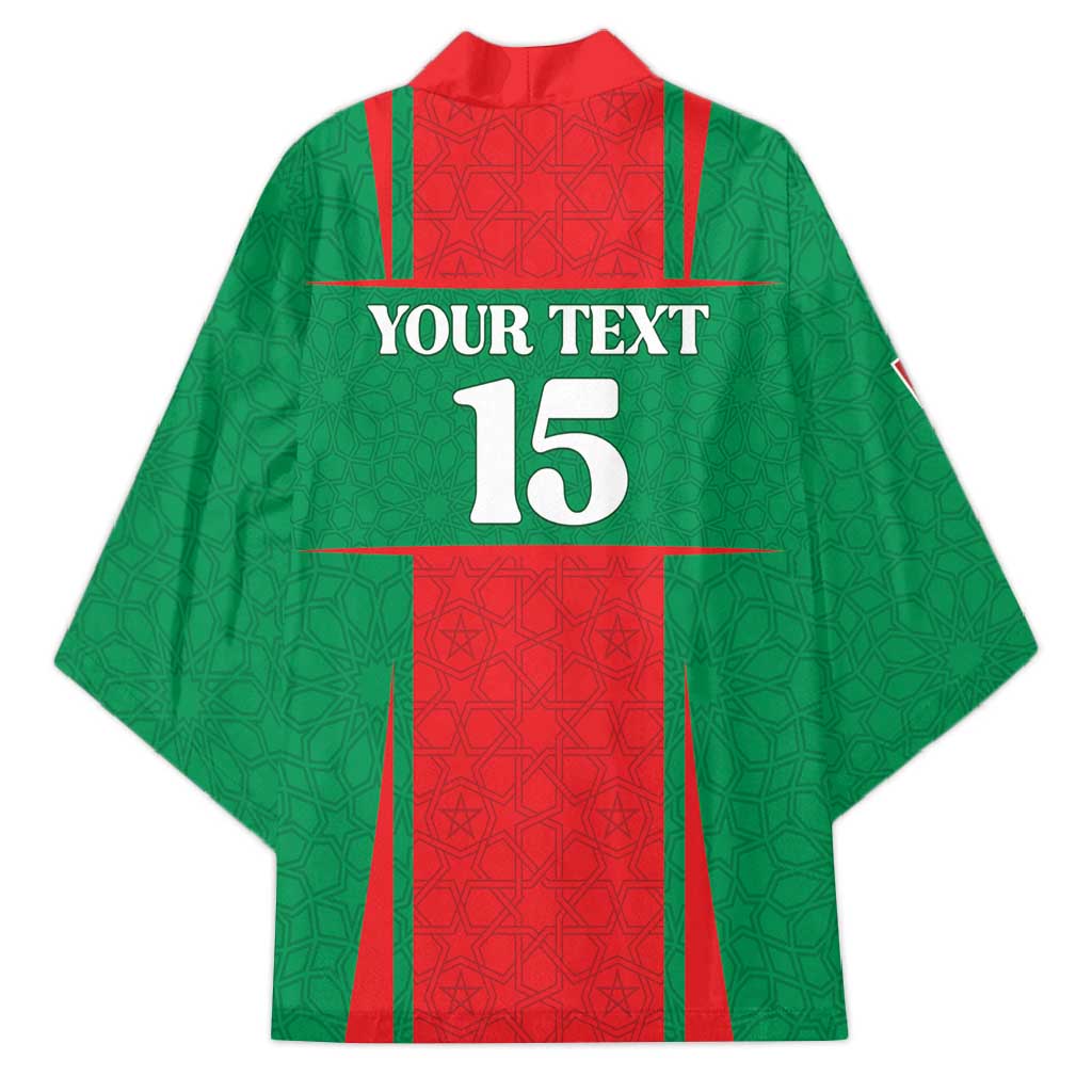 Custom Morocco Football Kimono Go Champions Atlas Lions - Red