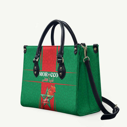 Morocco Football Leather Bag Go Champions Atlas Lions - Red