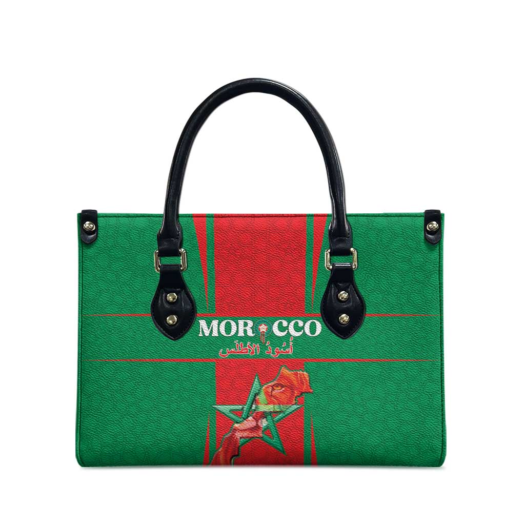 Morocco Football Leather Bag Go Champions Atlas Lions - Red