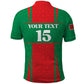 Morocco Football Custom Polo Shirt Atlas Lions Champions 2025 - Red LT15