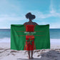 Morocco Football Sarong Atlas Lions Champions 2025 - Red - African Pride