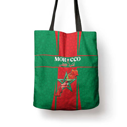Morocco Football Tote Bag Go Champions Atlas Lions - Red