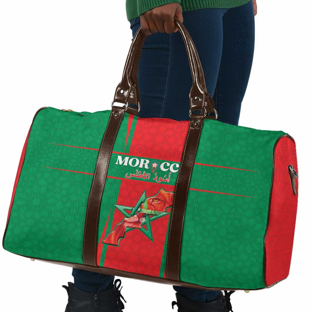 Morocco Football Travel Bag Go Champions Atlas Lions - Red