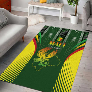 Mali Football Area Rug Eagles Of Mali Rising - African Pride