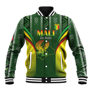 Mali Football Custom Baseball Jacket Eagles Of Mali Rising - African Pride