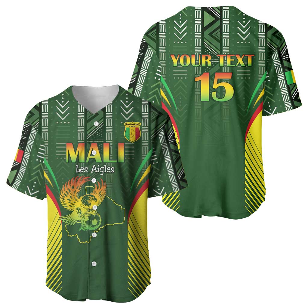 Mali Football Custom Baseball Jersey Eagles Of Mali Rising LT15