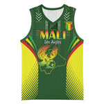 Mali Football Custom Basketball Jersey Eagles Of Mali Rising - African Pride