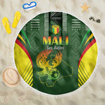 Mali Football Beach Blanket Eagles Of Mali Rising - African Pride