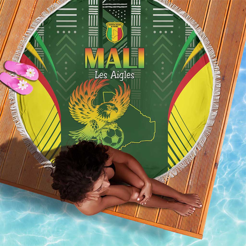 Mali Football Beach Blanket Eagles Of Mali Rising - African Pride