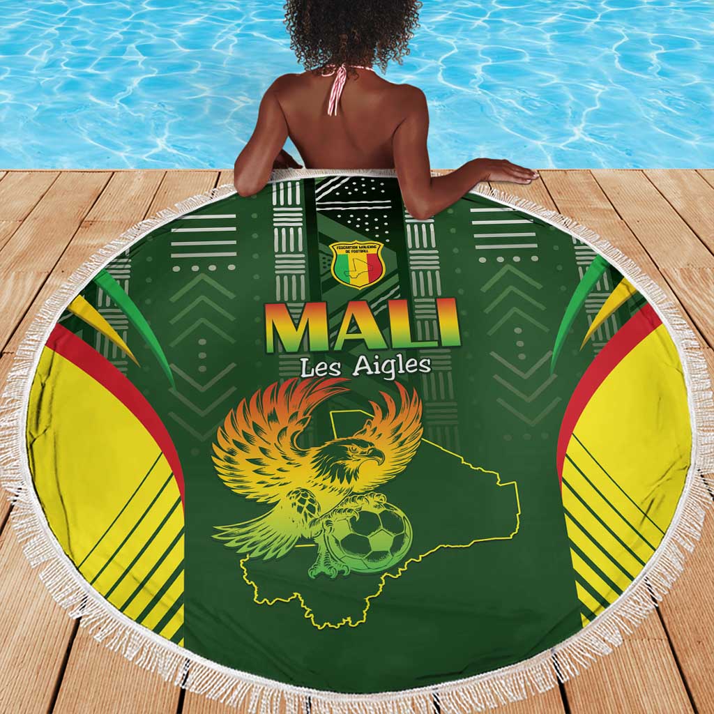 Mali Football Beach Blanket Eagles Of Mali Rising - African Pride