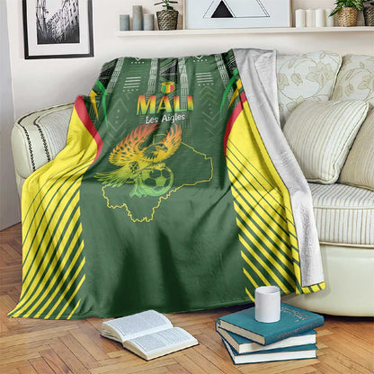 Mali Football Blanket Eagles Of Mali Rising - African Pride