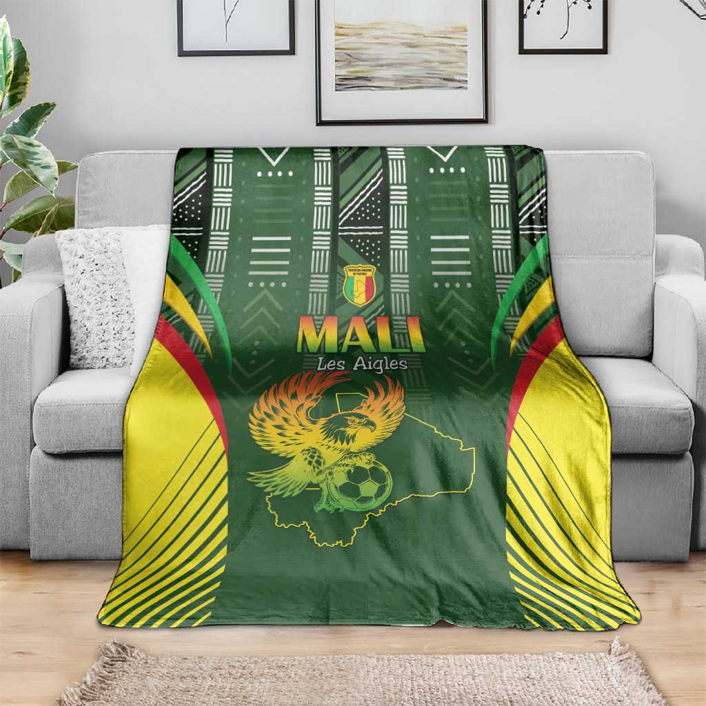 Mali Football Blanket Eagles Of Mali Rising - African Pride