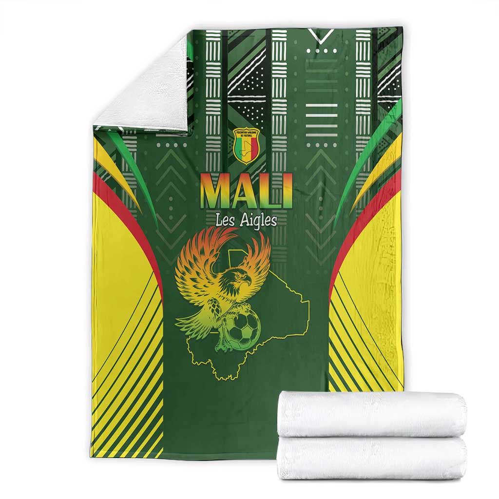 Mali Football Blanket Eagles Of Mali Rising - African Pride