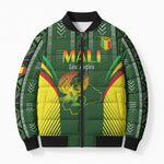 Custom Mali Football Bomber Puffer Jacket Go Champions Les Aigles