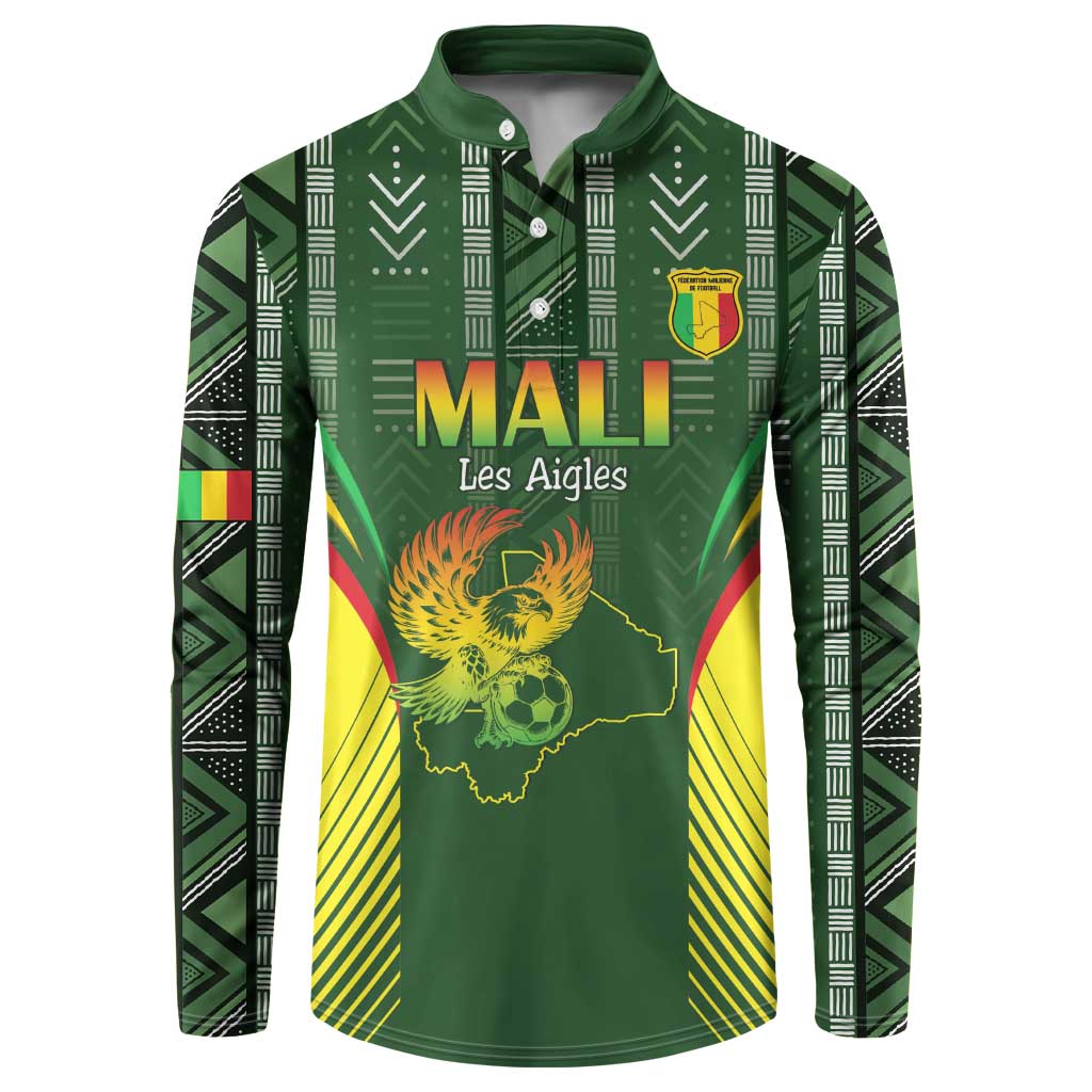 Custom Mali Football Button Sweatshirt Go Champions Les Aigles