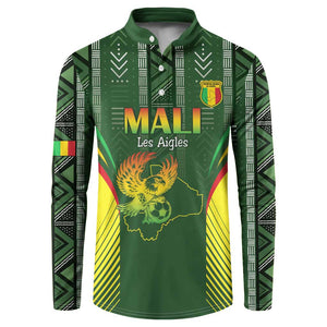 Custom Mali Football Button Sweatshirt Go Champions Les Aigles