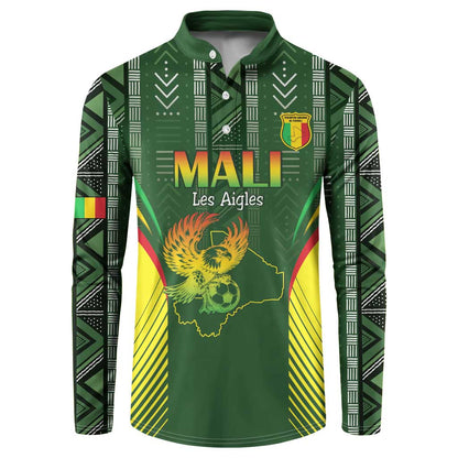 Custom Mali Football Button Sweatshirt Go Champions Les Aigles