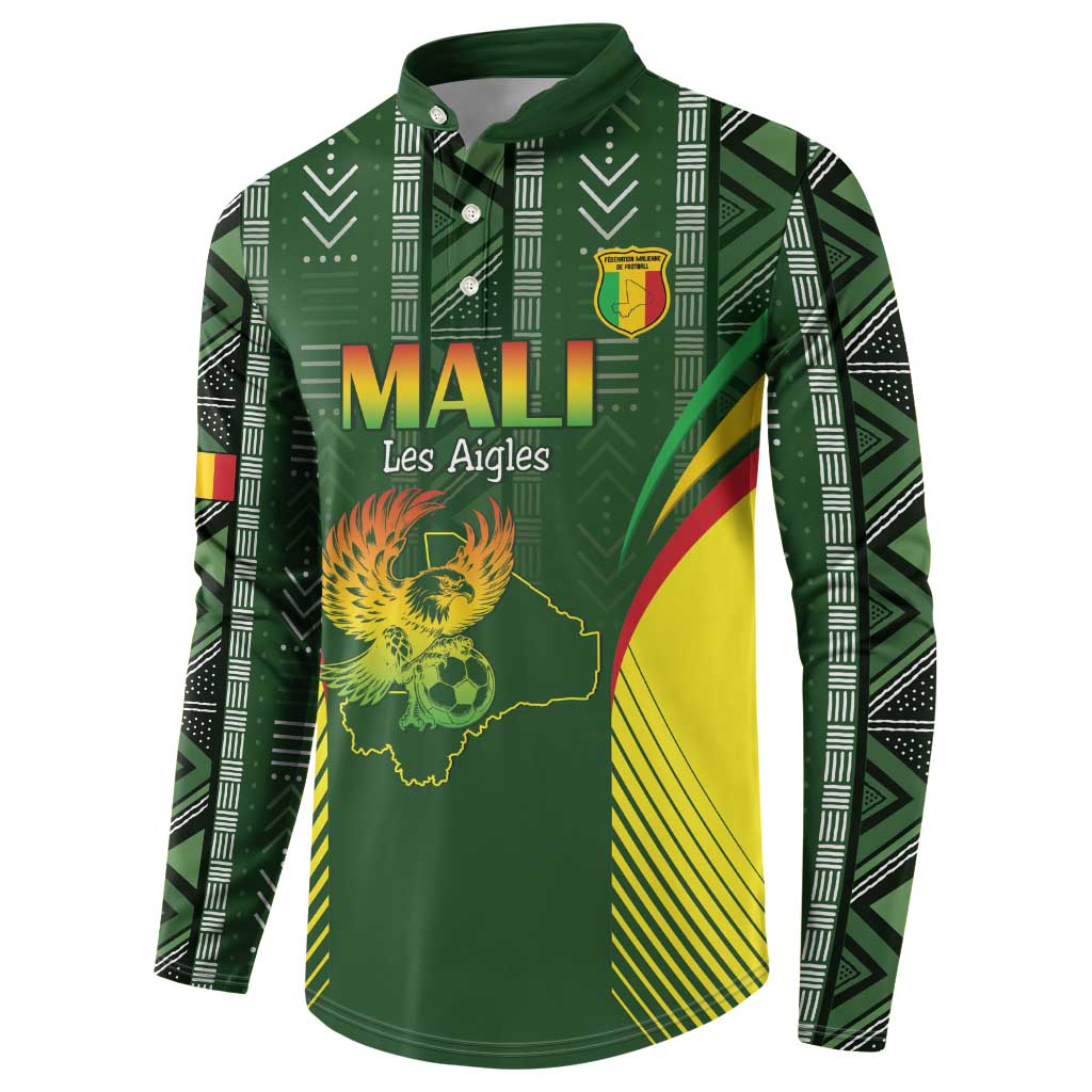 Custom Mali Football Button Sweatshirt Go Champions Les Aigles