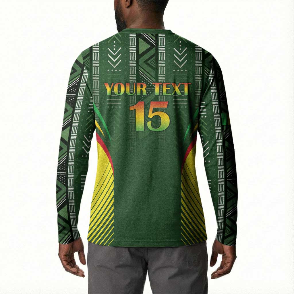 Custom Mali Football Button Sweatshirt Go Champions Les Aigles
