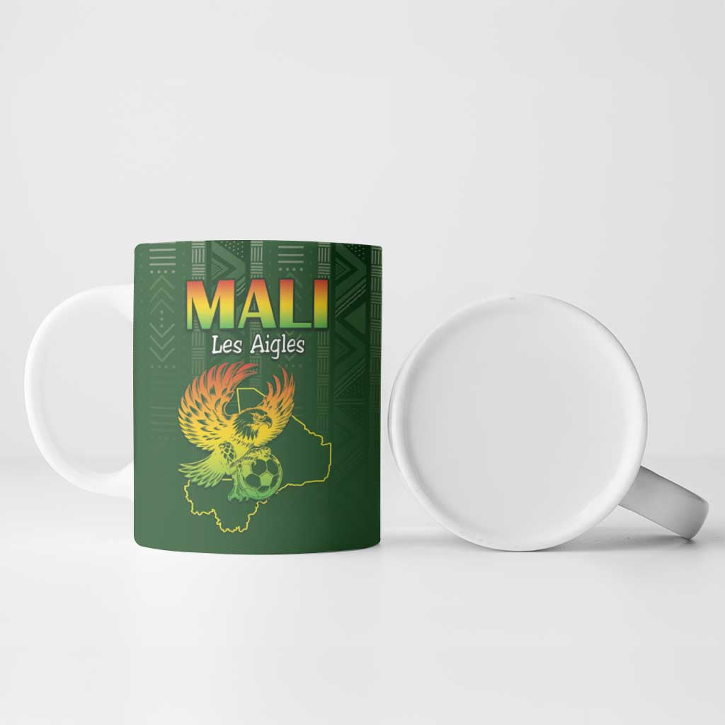 Custom Mali Football Ceramic Mug Go Champions Les Aigles