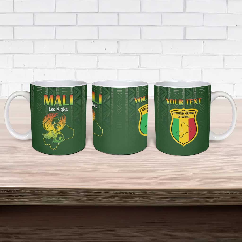 Custom Mali Football Ceramic Mug Go Champions Les Aigles