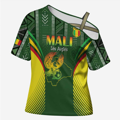 Custom Mali Football Cross Shoulder Shirt Go Champions Les Aigles