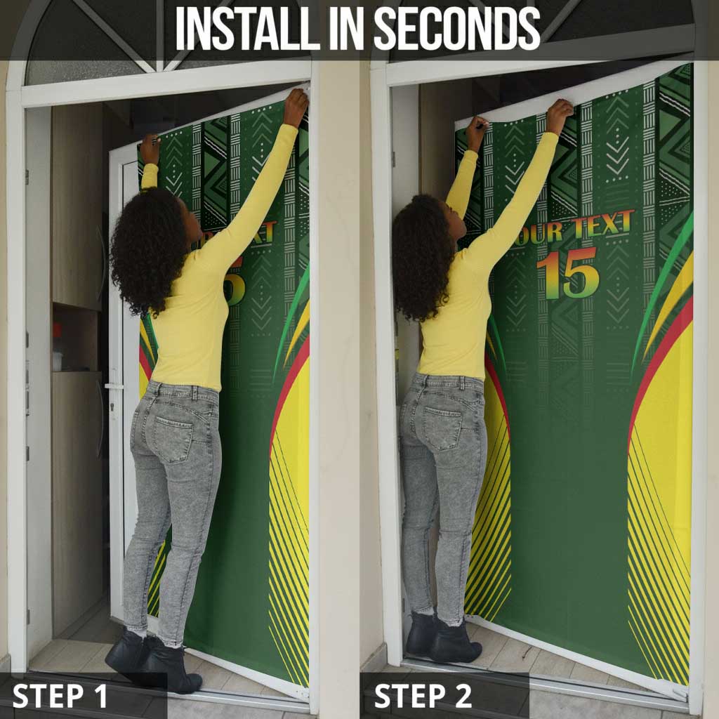 Custom Mali Football Door Cover Go Champions Les Aigles
