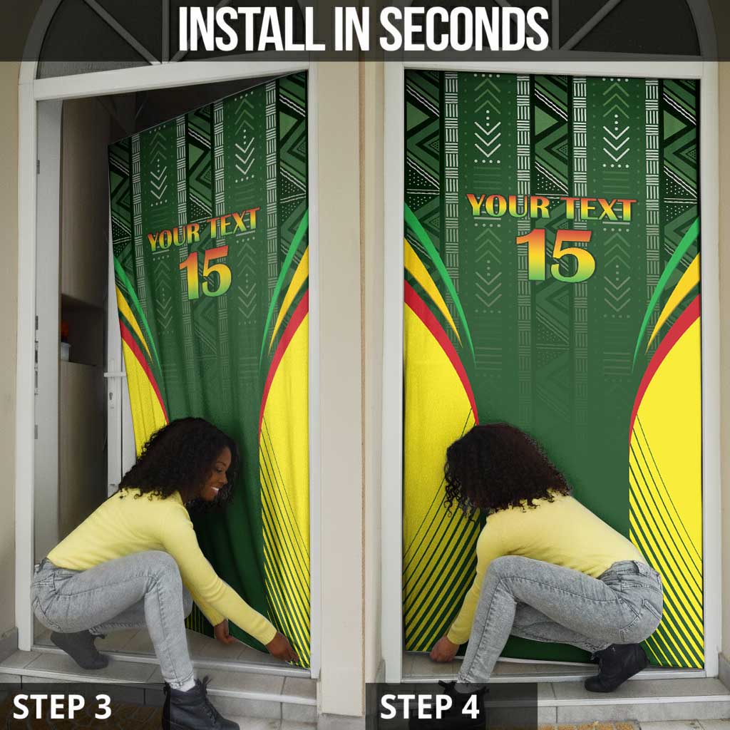 Custom Mali Football Door Cover Go Champions Les Aigles