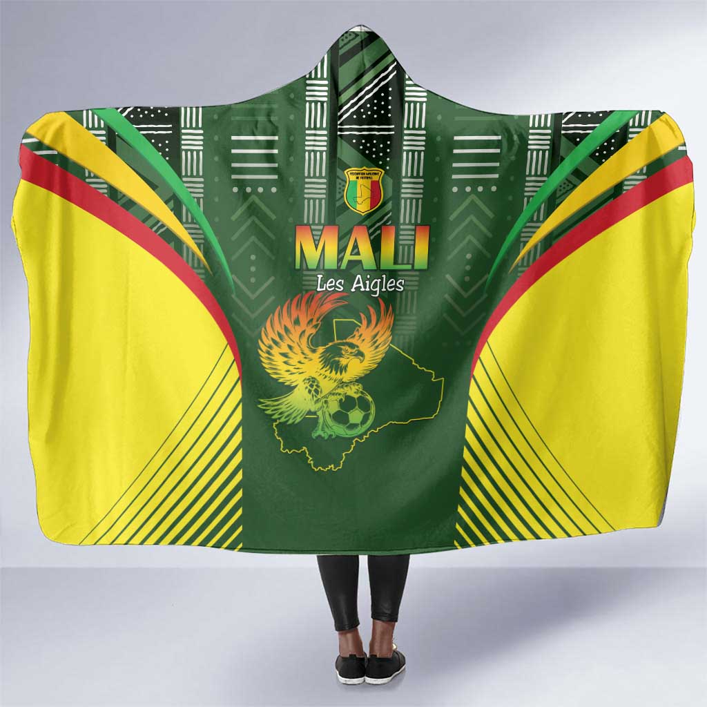 Mali Football Hooded Blanket Eagles Of Mali Rising - African Pride