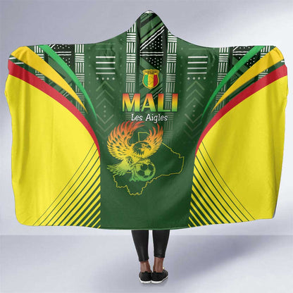 Mali Football Hooded Blanket Eagles Of Mali Rising - African Pride