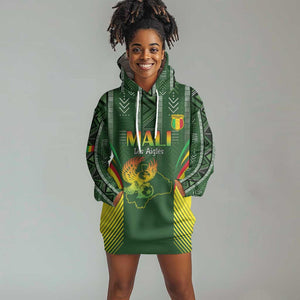 Mali Football Custom Hoodie Dress Eagles Of Mali Rising - African Pride