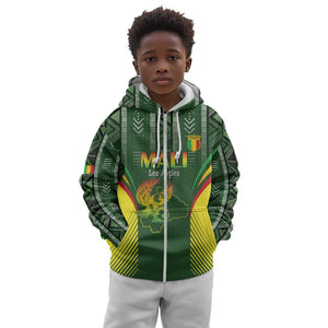 Mali Football Custom Kid Hoodie Eagles Of Mali Rising - African Pride