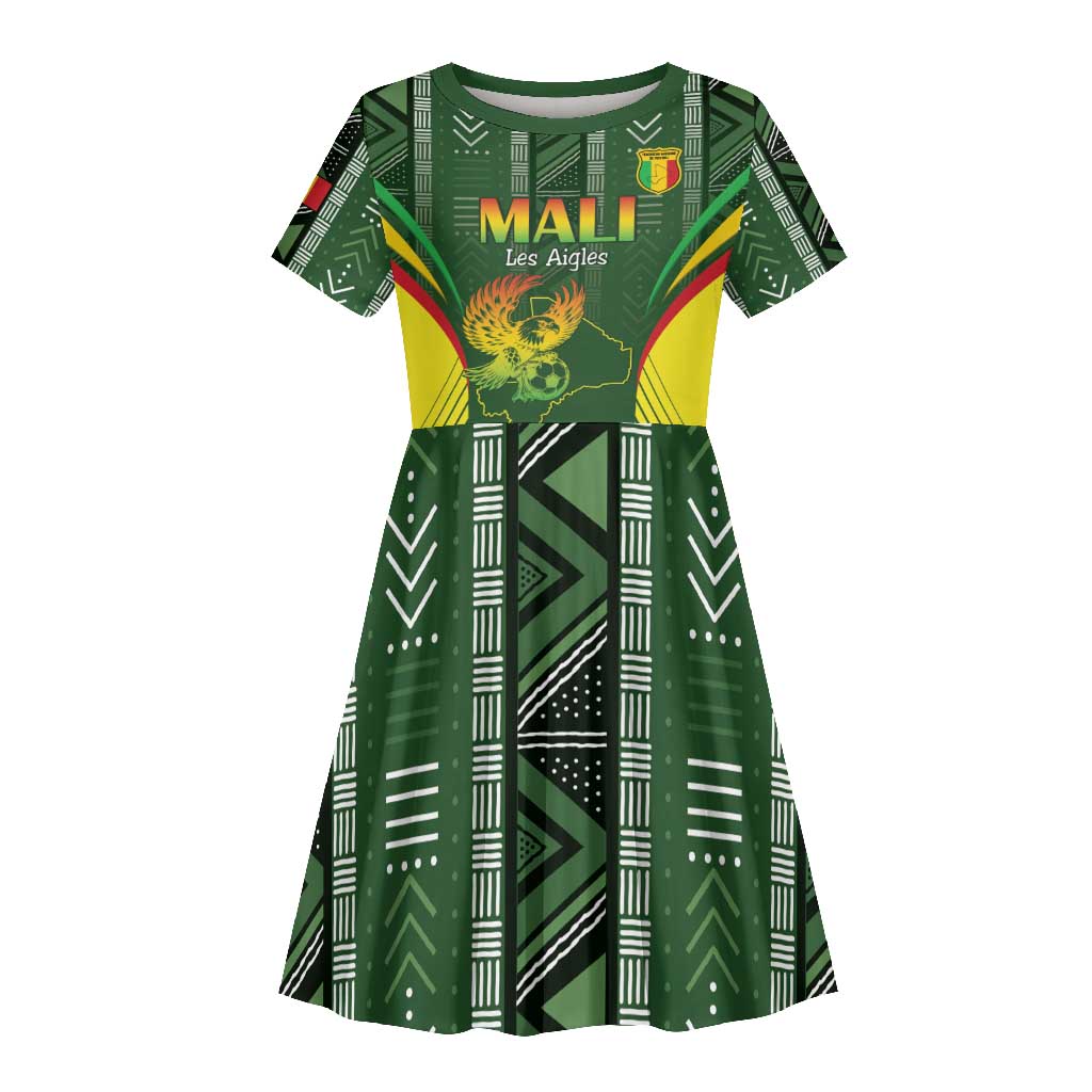Mali Football Custom Kid Short Sleeve Dress Eagles Of Mali Rising LT15
