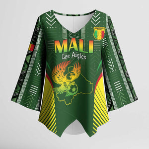 Custom Mali Football Kimono Sleeve Blouse Go Champions Les Aigles