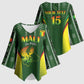 Custom Mali Football Kimono Sleeve Blouse Go Champions Les Aigles
