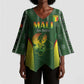 Custom Mali Football Kimono Sleeve Blouse Go Champions Les Aigles