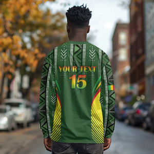 Mali Football Custom Long Sleeve Shirt Eagles Of Mali Rising - African Pride