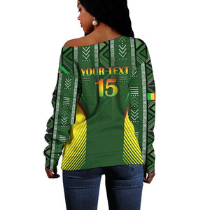 Mali Football Custom Off Shoulder Sweater Eagles Of Mali Rising - African Pride