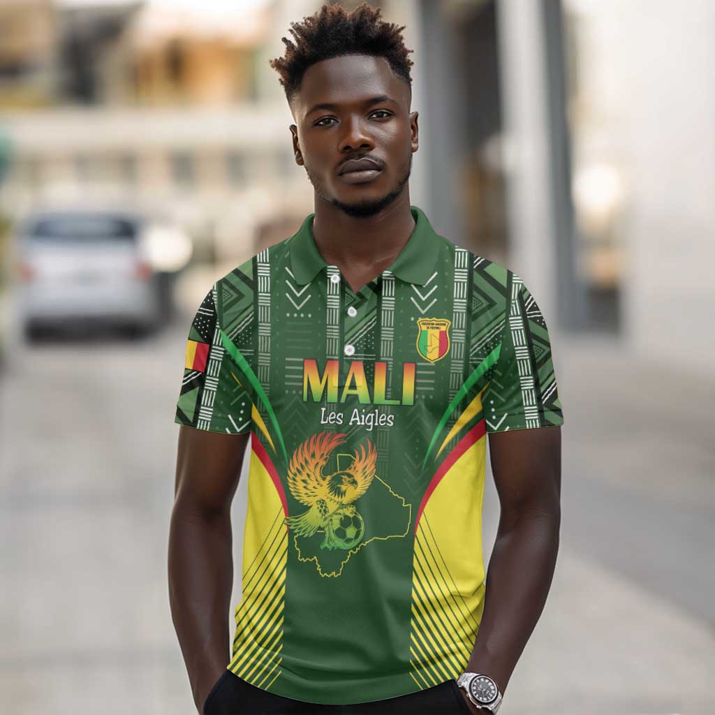 Mali Football Custom Polo Shirt Eagles Of Mali Rising LT15