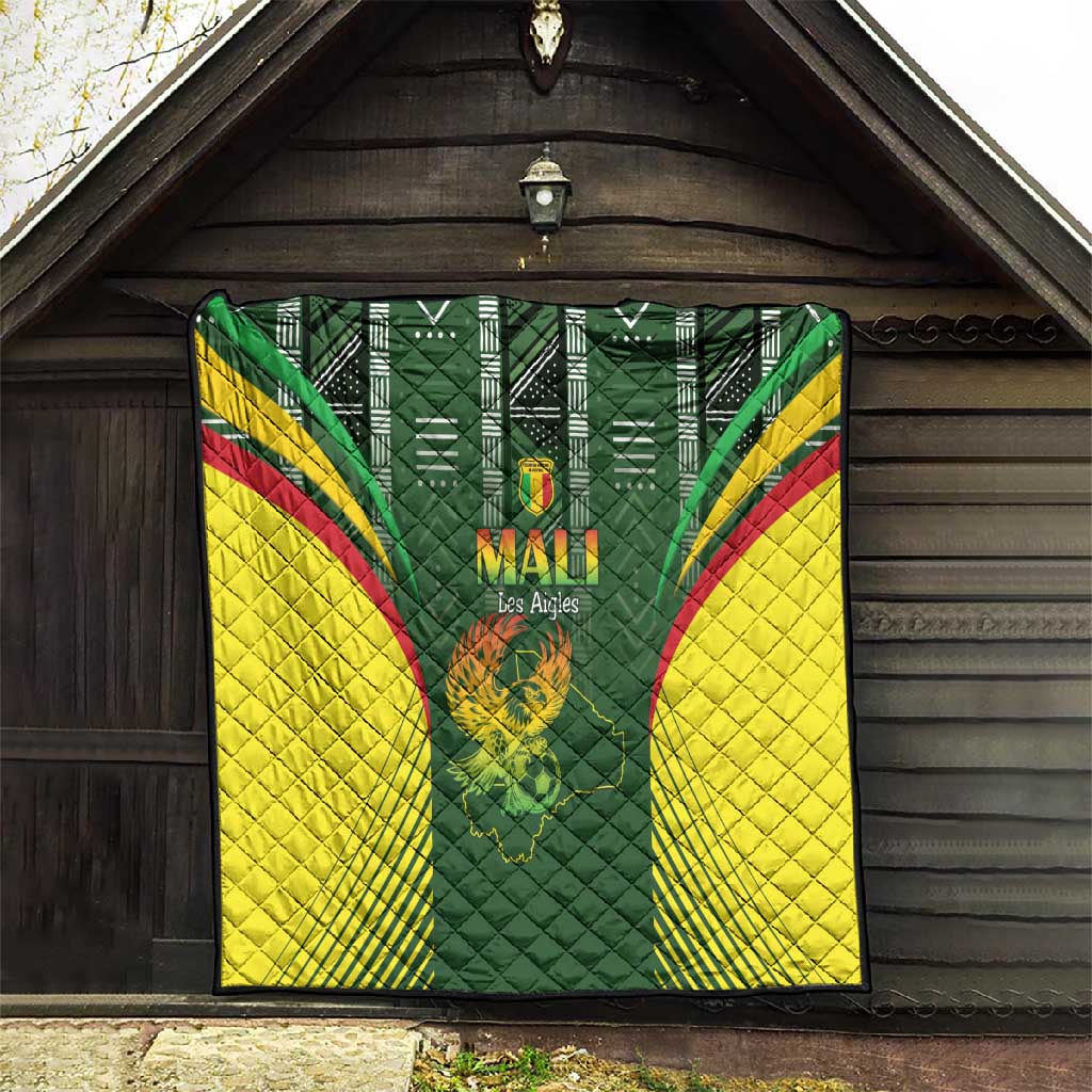 Mali Football Quilt Eagles Of Mali Rising - African Pride