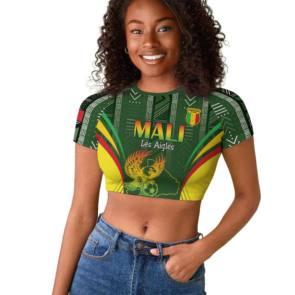 Mali Football Custom Raglan Cropped T shirt Eagles Of Mali Rising LT15