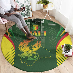 Mali Football Round Carpet Eagles Of Mali Rising - African Pride