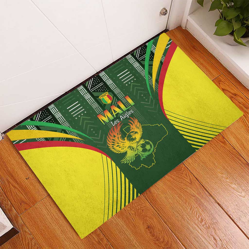 Mali Football Rubber Doormat Eagles Of Mali Rising - African Pride