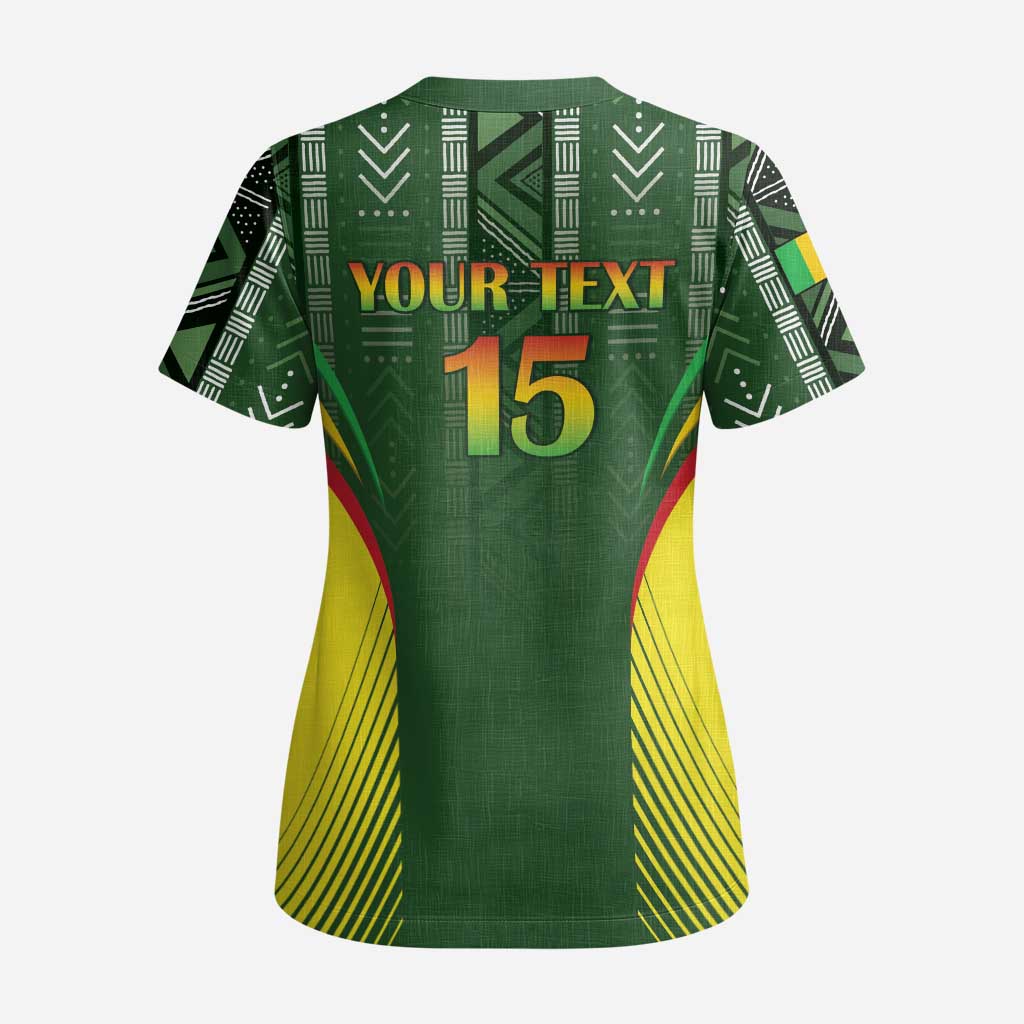 Mali Football Custom Scrub Top Eagles Of Mali Rising - African Pride